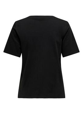 T-Shirt Only Unicolor New Noire pour Femme