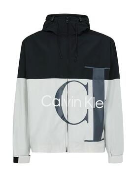 Coupe Vent Calvin Klein Bold Logo Gris Homme