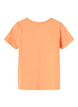 T-Shirt Name It Friss Mensaje Orange pour Garçon