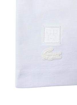 T-Shirt Lacoste x Minecraft Blanc Unisexe