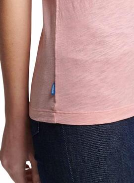 T-Shirt Superdry Studios Pocket Rose pour Femme