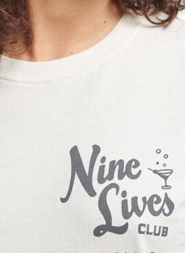 T-Shirt Superdry Vintage Lines Blanc pour Femme