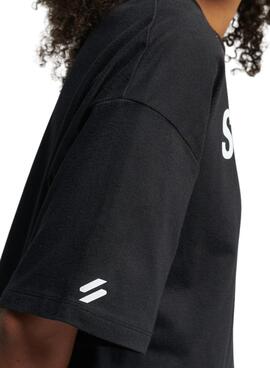 T-Shirt Superdry Code Core Sport Noire pour Femme