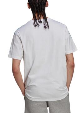 T-Shirt Adidas Camo Infill Blanc pour Homme