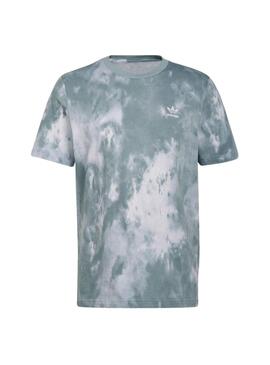 T-Shirt Adidas Essentiel Tie Dye Vert Homme
