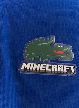 Polo Lacoste x Minecraft Classic Fit Unisexe Bleu