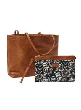 Sac à main Pepe Jeans Marron Marron pour Femme