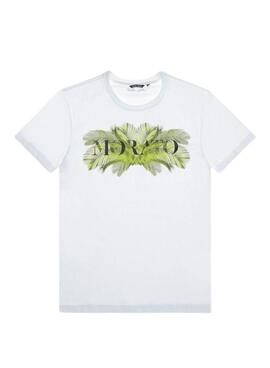 T-Shirt Antony Morato Palmiers Blanc pour Homme