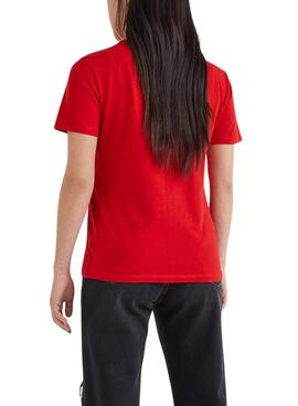 T-Shirt Tommy Jeans Soft Rouge pour Femme