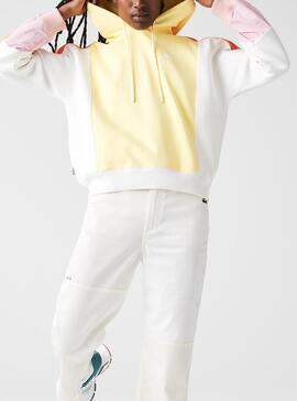Sweat Lacoste Live Colorblock Multi Pour Femme
