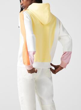 Sweat Lacoste Live Colorblock Multi Pour Femme