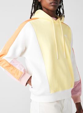 Sweat Lacoste Live Colorblock Multi Pour Femme