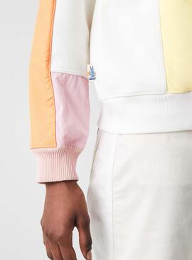 Sweat Lacoste Live Colorblock Multi Pour Femme