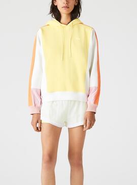 Sweat Lacoste Live Colorblock Multi Pour Femme