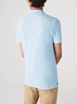 Polo Lacoste Slim Fit Bleu clair pour Homme