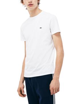 T-Shirt Lacoste Pima Blanc Pour Homme
