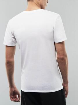 Pack 3 T-Shirts Lacoste Slim Blancs pour Homme