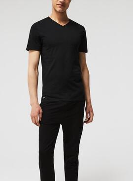 Pack 3 T-Shirts Lacoste Slim Noires Pour Homme