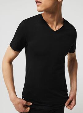 Pack 3 T-Shirts Lacoste Slim Noires Pour Homme
