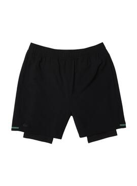 Short Lacoste Sport Capes Noire Homme