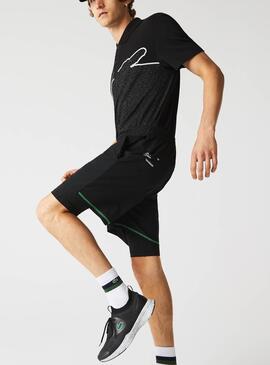 Short Lacoste Sport Capes Noire Homme