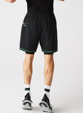 Short Lacoste Sport Capes Noire Homme