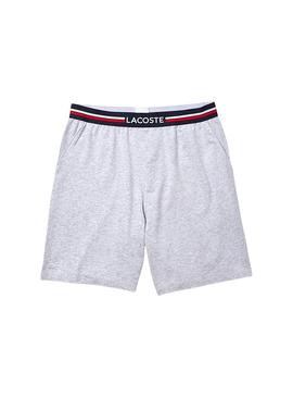 Short de pyjama Lacoste Gris pour Homme