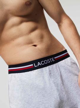 Short de pyjama Lacoste Gris pour Homme