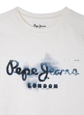 T-Shirt Pepe Jeans Golders Beige pour Garçon