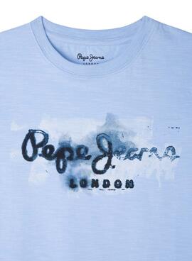 T-Shirt Pepe Jeans Golders Bleu pour Garçon