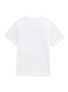 T-Shirt Vans Blocs Blanc Pour Garçon