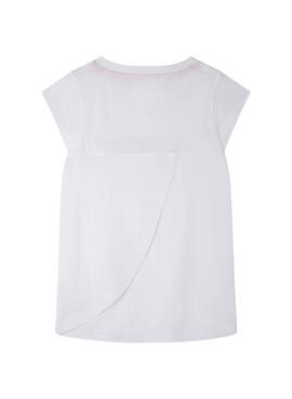 T-Shirt Pepe Jeans Halua  Blanc Pour Fille