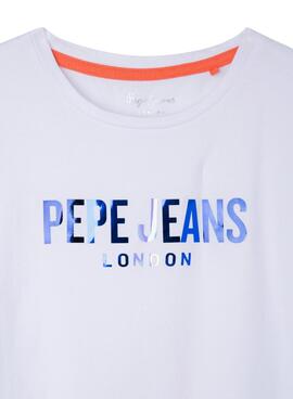 T-Shirt Pepe Jeans Houx Blanc Pour Fille