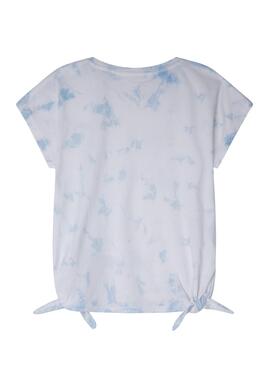 T-Shirt Pepe Jeans Hilary Tie Dye Bleu Pour Fille