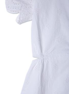 Robe Pepe Jeans Abie Blanc Pour Fille