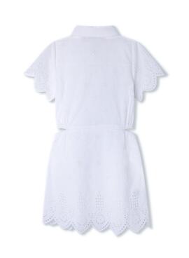 Robe Pepe Jeans Abie Blanc Pour Fille