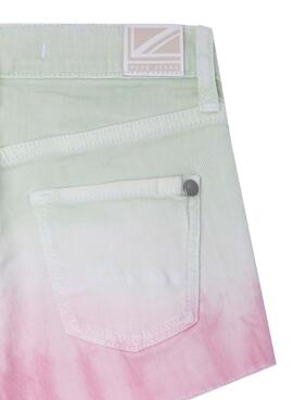 Short Pepe Jeans Patty Splash Denim Multicolore Fille
