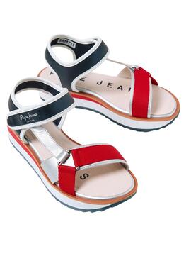 Sandales Pepe Jeans Alexa Walk Rouges pour Fille
