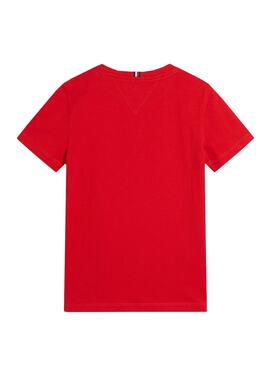 T-Shirt Logo Tommy Hilfiger Rouge Pour Garçon