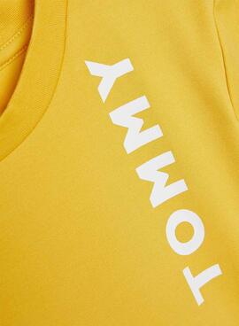 T-Shirt Tommy Hilfiger Placement  Amarilla Garçon