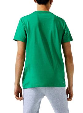 T-Shirt Lacoste TH0822 Vert Pour Homme