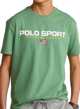 T-Shirt Polo Ralph Lauren Sport Vert Homme