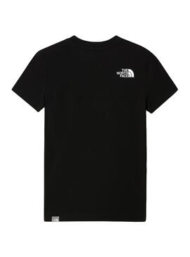 T-Shirt The North Face Box Noire Pour Garçon Et Fille
