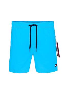 Swimsuit Tommy Hilfiger SF Homme Turquoise Moyen