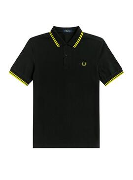 Polo Fred Perry Ribetes Vert Pour Homme