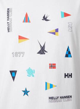 T-Shirt Helly Hansen Shoreline Blanc Pour Homme
