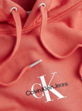 Sweat Calvin Klein Monogram Logo Rouge Homme