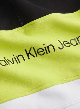 Sweat Calvin Klein Colorblock Quarter Homme