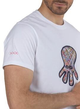 T-Shirt El Pulpo Sophi Blanc pour Homme