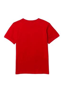 T-Shirt Lacoste Lotus Rouge pour Garçon